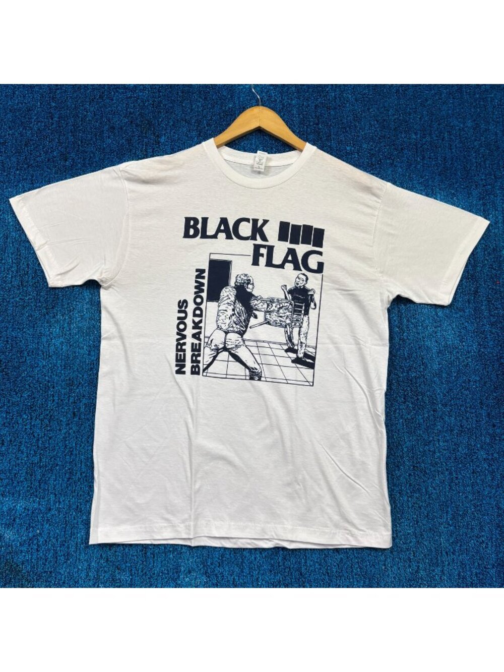 Black Flag Nervous Breakdown Album Hardcore Punk Band Tee L